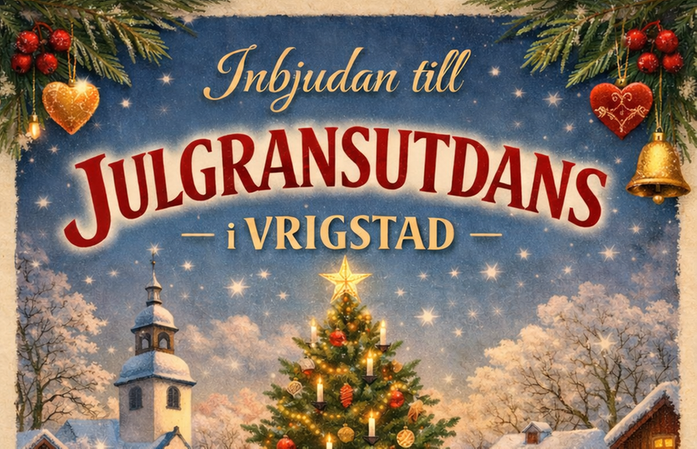del av affisch från Vrigstads julutdans